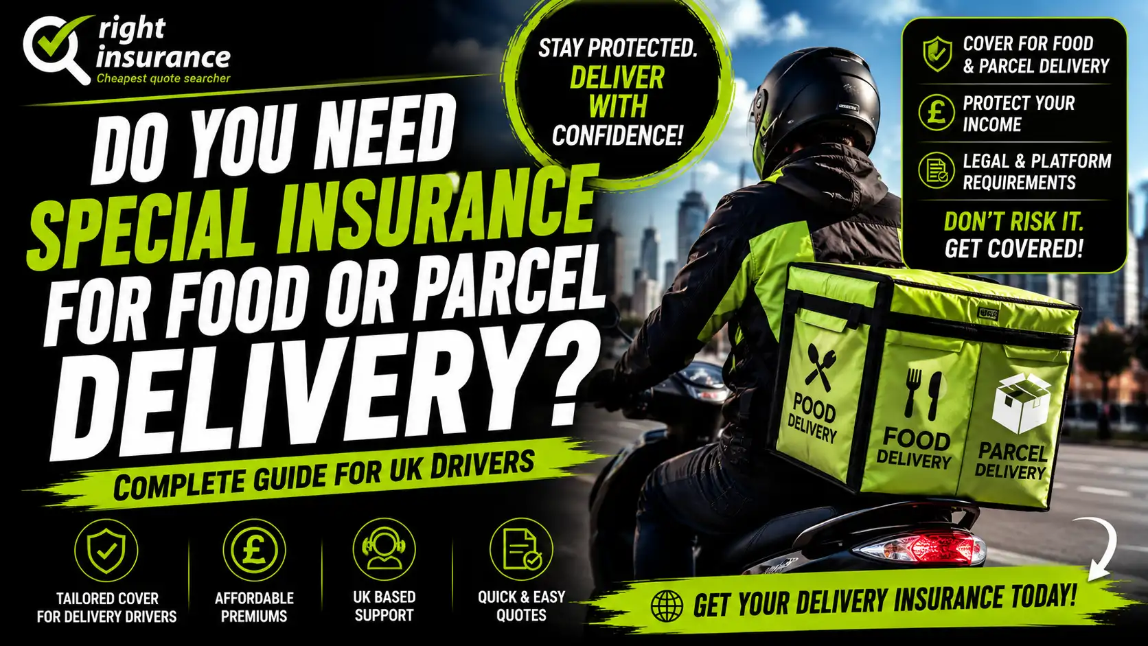 Do I Need Special Insurance for Food Delivery or Parcel Delivery in the UK