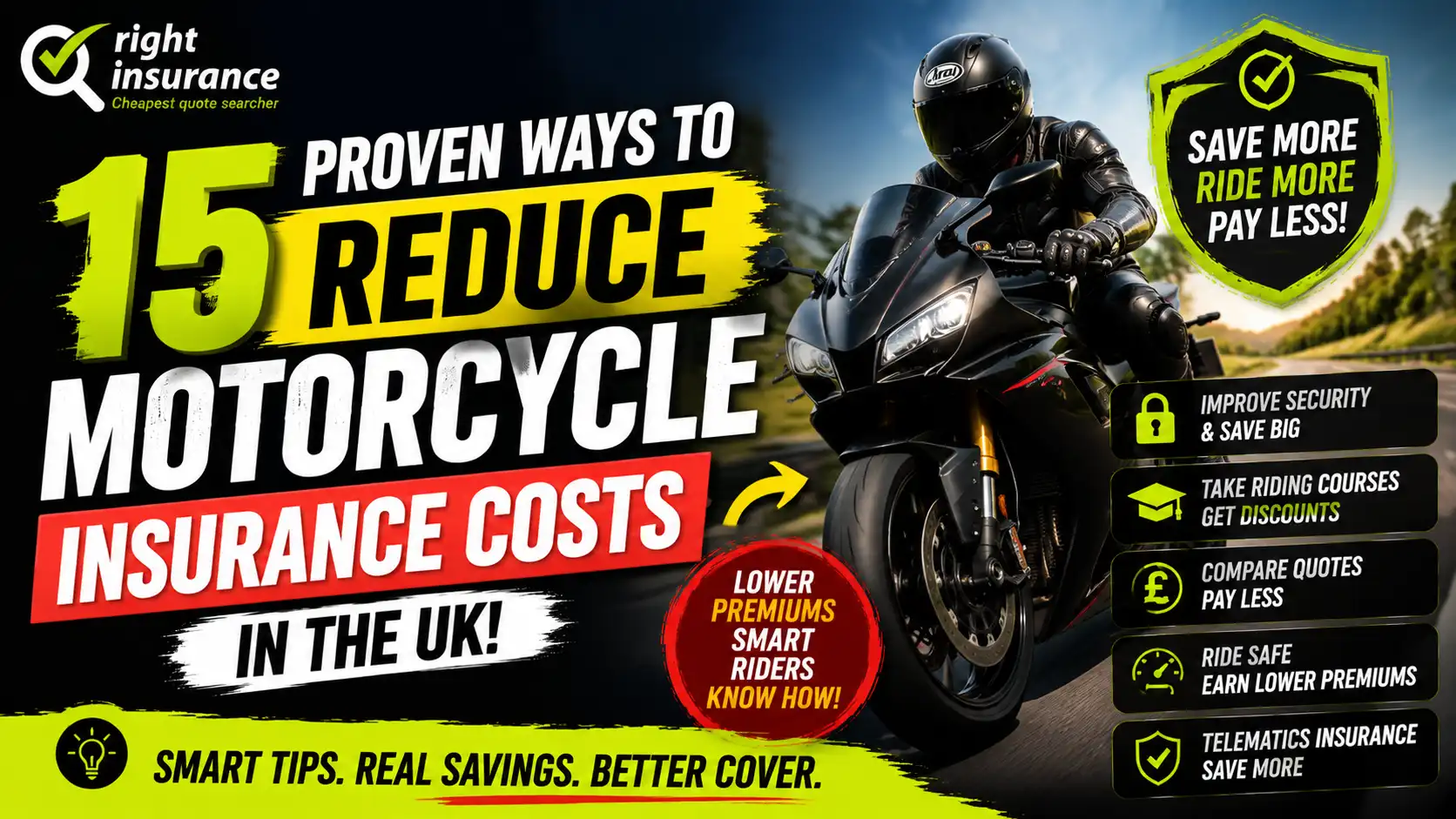 How to Reduce Motorcycle Insurance Costs in the UK